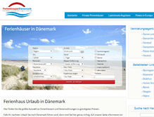 Tablet Screenshot of ferienhaeuser-daenemark.de